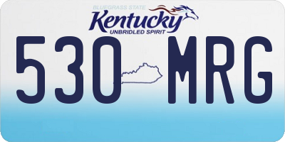 KY license plate 530MRG