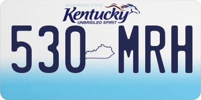KY license plate 530MRH