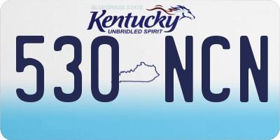 KY license plate 530NCN