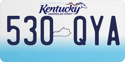 KY license plate 530QYA