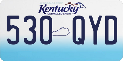 KY license plate 530QYD