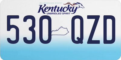 KY license plate 530QZD