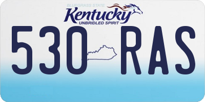 KY license plate 530RAS