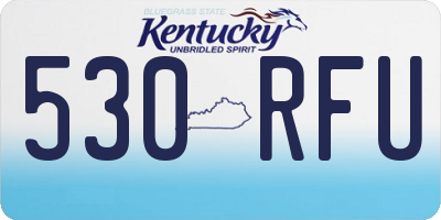 KY license plate 530RFU