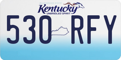 KY license plate 530RFY