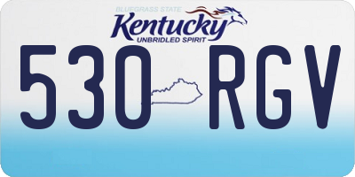 KY license plate 530RGV