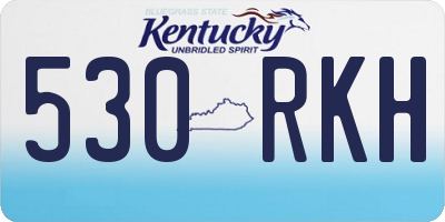 KY license plate 530RKH