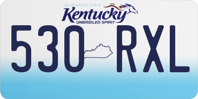 KY license plate 530RXL