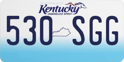 KY license plate 530SGG
