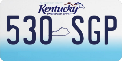 KY license plate 530SGP