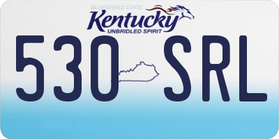 KY license plate 530SRL