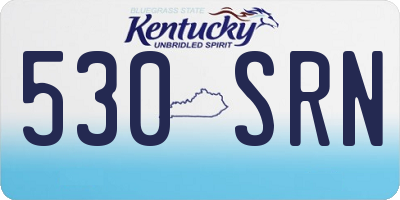KY license plate 530SRN