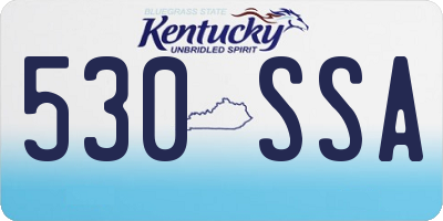 KY license plate 530SSA