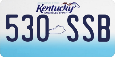 KY license plate 530SSB