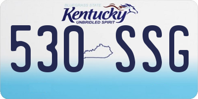 KY license plate 530SSG