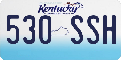 KY license plate 530SSH