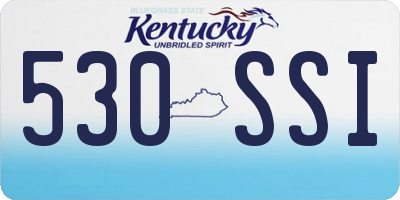 KY license plate 530SSI