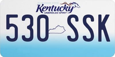 KY license plate 530SSK