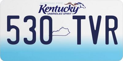 KY license plate 530TVR