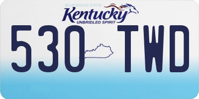 KY license plate 530TWD