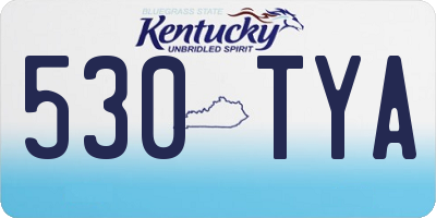 KY license plate 530TYA