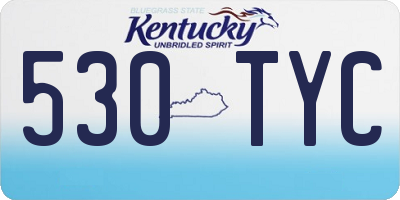 KY license plate 530TYC