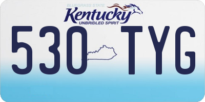 KY license plate 530TYG
