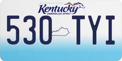 KY license plate 530TYI