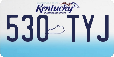 KY license plate 530TYJ