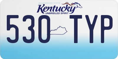 KY license plate 530TYP