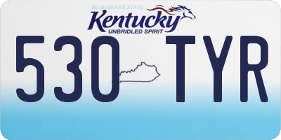 KY license plate 530TYR