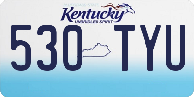 KY license plate 530TYU