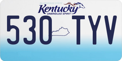 KY license plate 530TYV