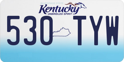 KY license plate 530TYW