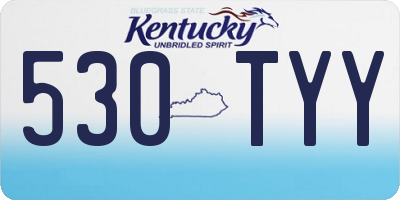 KY license plate 530TYY