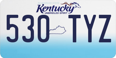 KY license plate 530TYZ