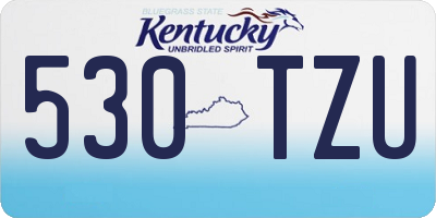 KY license plate 530TZU
