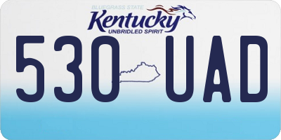 KY license plate 530UAD