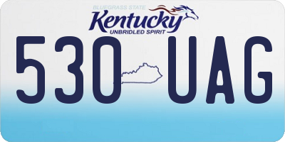 KY license plate 530UAG