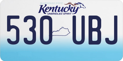 KY license plate 530UBJ