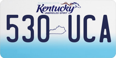 KY license plate 530UCA