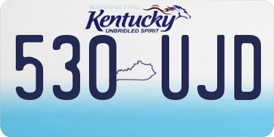 KY license plate 530UJD