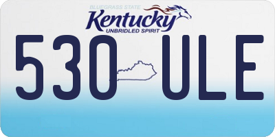 KY license plate 530ULE