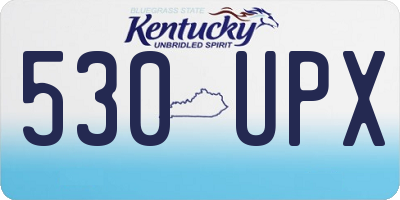 KY license plate 530UPX