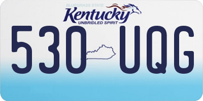KY license plate 530UQG