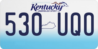 KY license plate 530UQO
