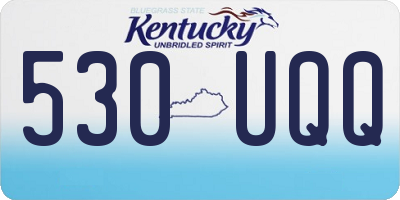 KY license plate 530UQQ