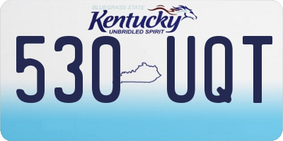 KY license plate 530UQT