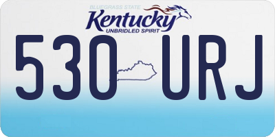 KY license plate 530URJ