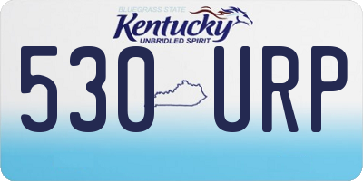 KY license plate 530URP